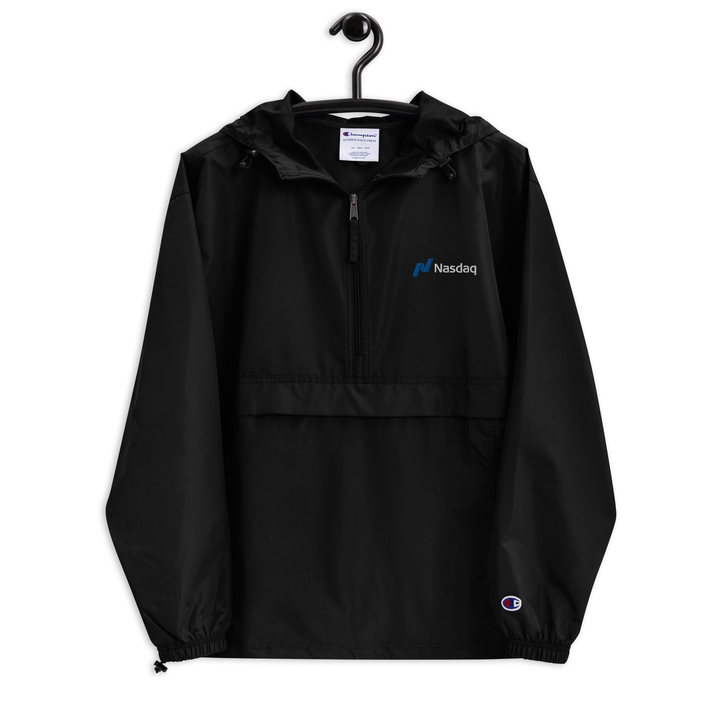 Embroidered Champion Packable Jacket – Nasdaq Store
